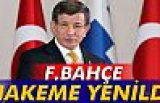 Davutoğlu: 'Fenerbahçe hakeme yenildi'
