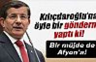 Davutoğlu, Kılıçdaroğlu'na öyle bir gönderme...