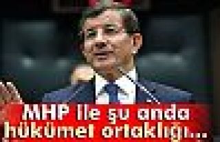 Davutoğlu: 'MHP ile temas sürecek'