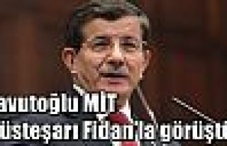 Davutoğlu MİT Müsteşarı Fidan’la görüştü