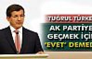 Davutoğlu: 'Tuğrul Türkeş AK Parti’ye geçmek...