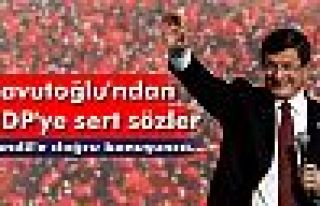 Davutoğlu'ndan HDP'ye sert sözler: Kandil'e doğru...