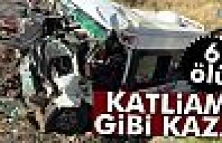 Diyarbakır'da feci kaza: 6 ölü, 4 yaralı