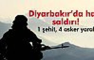 Diyarbakır’da hain saldırı: 1 şehit, 4 yaralı