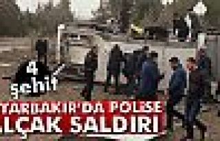Diyarbakır'da polise saldırı: 4 şehit