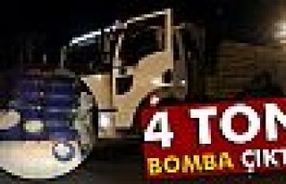 Erciş’te kamyondaki 4 tonluk bombanın düzenekleri...