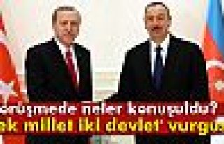Erdoğan-Aliyev görüşmesinde neler konuşuldu?
