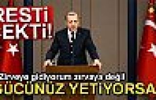 Erdoğan: 'Ben Zirveye Gidiyorum Zırvaya Değil'