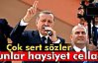 Erdoğan: 'Bunlar haysiyet celladıdır'