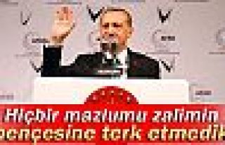 Erdoğan: 'Hiçbir mağduru, mazlumu zalimin pençesine...