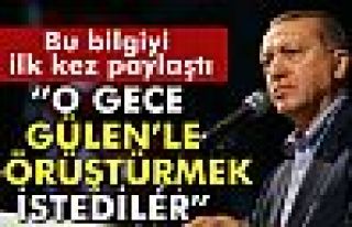 Erdoğan: 'O gece Fethullah Gülen'le görüştürmek...