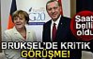 Erdoğan ve Merkel Brüksel'de Görüşecek