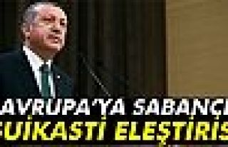 Erdoğan'dan Avrupa’ya Sabancı suikasti eleştirisi