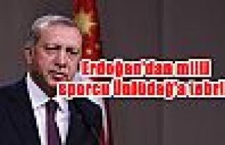 Erdoğan'dan milli sporcu Ünlüdağ'a tebrik