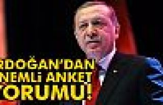 Erdoğan'dan Önemli Anket Yorumu!