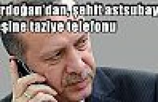 Erdoğan’dan, şehit astsubayın eşine taziye telefonu