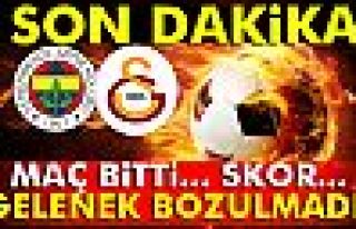 Fenerbahçe Galatasaray maçı geniş özeti ve golleri...