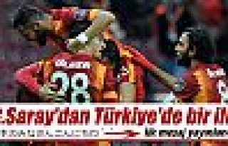 Galatasaray'dan Türkiye'de bir ilk!
