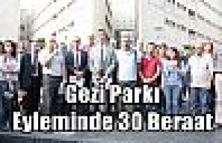 Gezi Parkı Eyleminde 30 Beraat