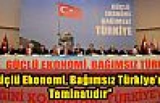“Güçlü Ekonomi, Bağımsız Türkiye’nin Teminatıdır”