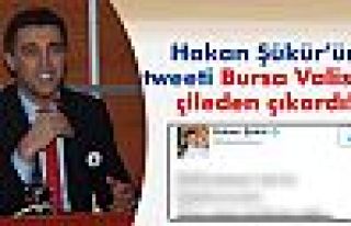 Hakan Şükür'ün tweeti Bursa Valisi'ni çileden...