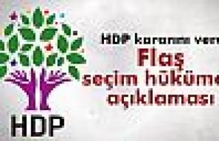 HDP: 'Seçim hükümetinden kaçınmayacağız'