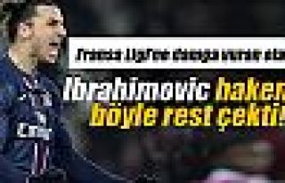 Ibrahimovic, hakeme böyle rest çekti!