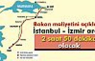 İstanbul - İzmir arası 2 saat 50 dakika olacak