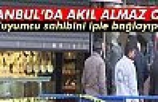 İstanbul Zeytinburnu'nda kuyumcunun sahibini iple...