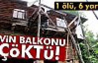 Kastamonu’da balkon çöktü: 1 ölü, 6 yaralı