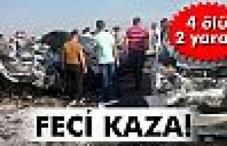 Kayseri'de feci kaza: 4 ölü, 2 yaralı