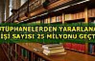 Kütüphanelere üye sayısı 2 milyonu aştı