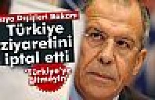 Lavrov, Türkiye ziyaretini iptal etti