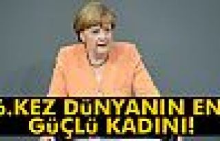 Merkel, altıncı kez dünyanın en güçlü kadını...