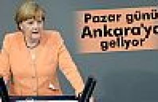 Merkel Pazar günü Ankara'ya geliyor
