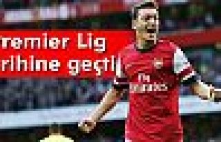 Mesut Özil Premier Lig tarihine geçti