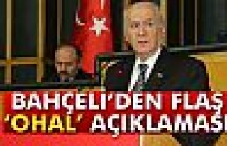 MHP lideri Bahçeli’den 'OHAL' açıklaması