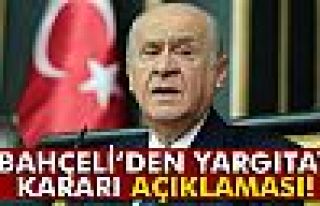 MHP Lideri Bahçeli'den yargıtay kararı değerlendirmesi