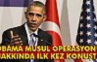 Obama Musul operasyonuna ilişkin ilk kez konuştu