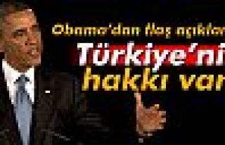 Obama: 'Türkiye’nin kendi hava sahasını koruma...