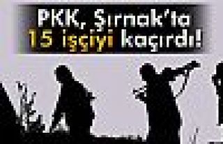 PKK, Şırnak’ta 15 işçiyi kaçırdı
