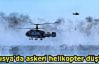 Rusya'da askeri helikopter düştü