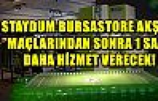 Stadyum Bursastore Akşam Maçlarından Sonra 1 Saat...