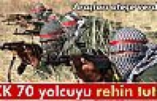 Teröristler Kars -Erzurum yolunda 70 yolcuyu rehin...