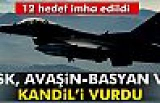 TSK, Avaşin-Basyan ve Kandil'i vurdu