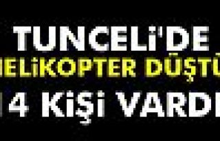 Tunceli'de Helikopter Düştü!