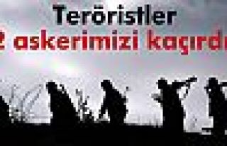 Tunceli’de teröristler iki asker kaçırdı