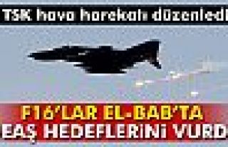 Türk savaş uçakları El-Bab’ta DEAŞ hedeflerini...