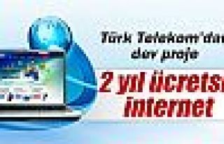 Türk Telekom'dan dev proje!2 yıl ücretsiz internet...