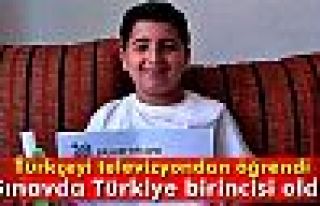 Türkçeyi televizyondan öğrenen Suriyeli sınavda...
